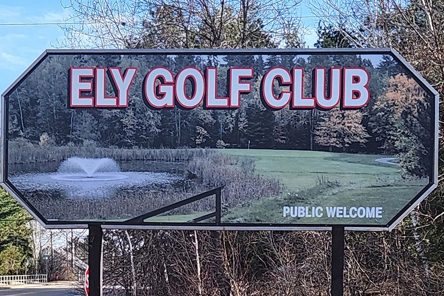 Image of the Ely Golf Club sign